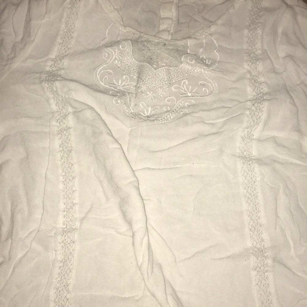 white blouse w bell sleeves from forever 21